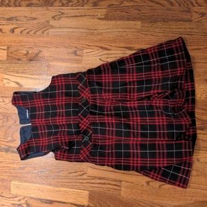 Lands' End Girls Plaid Jumper Uniform